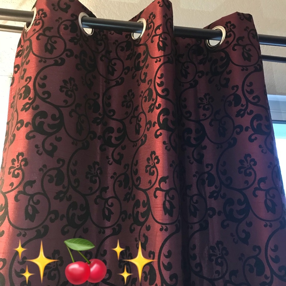 ❤️ Oxblood Victorian curtain panels 6 pairs ❤️